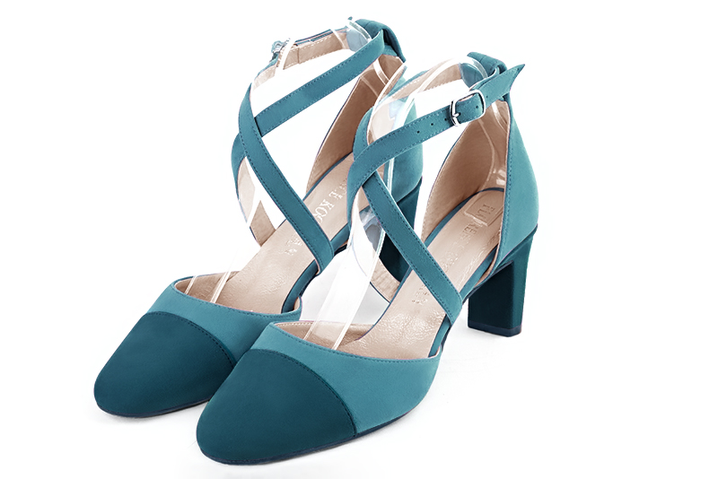 chaussure bleu canard femme